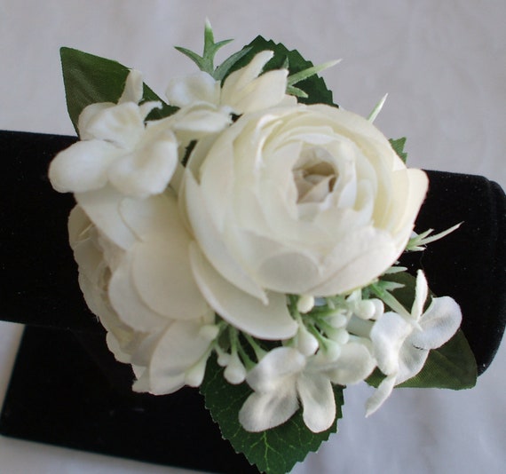 white flower corsages for prom