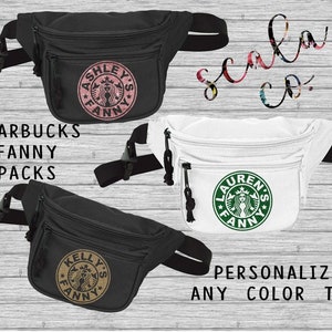 Coffee Theme Fanny Pack, benutzerdefinierte Gürtel für Junggesellinnenabschiede, Geburtstag, Familie und Freunde Urlaub