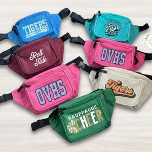 Team-Bauchtasche, individuell gestaltbar, aus Canvas, Gruppenreiseaccessoire für Events, Sportausflüge, Schulstolz und abgestimmte Ausrüstung
