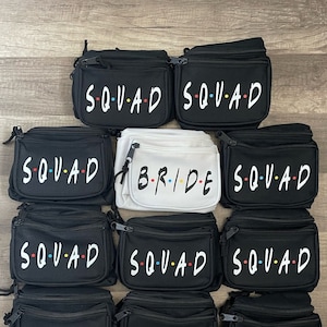 Custom Fanny Packs: Friends inspired | I'll be there for you | Retro | Bride | Bachelorette Party | Crew | Squad | Birthday | Men and Women