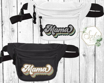 Custom Retro Fanny packs! Personalized custom Waist bags for women, moms, girls trip, cute, modern, birthday, bachelorette, holiday gift