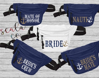 Brautjungfer, Brautcrew, Nauti-Braut, Junggesellinnenabschieds-Brautparty-Fanny-Packs