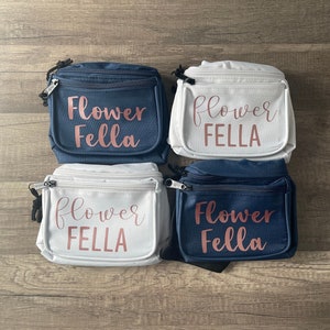 Flower Bro Fanny Pack Personalized Bum Bag Custom Fanny Pack Funny Wedding Wedding Trends image 4