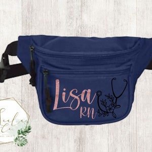 Unisex Theme Fanny Pack für Krankenschwester, LPN, RN, Krankenpflegeschülerin, Arzt, Medizinschülerin, CNA, PhD, Mitarbeiter des Etiketts, Männer und Frauen Gürteltasche