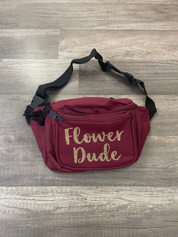 Flower Dude Pouch Personalized Bum Bag Custom Fanny Pack Funny