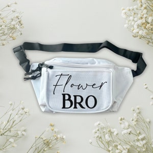 Sac banane personnalisé Flower Bro / Sac banane homme fleur / Sac banane The Flower Guy / Flower Dude Flower Fella Flower Tosser Petal Pusher Bag