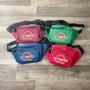 Thankful Teacher Fanny Pack - Practical School Accessory, Ideal Gift for Educators