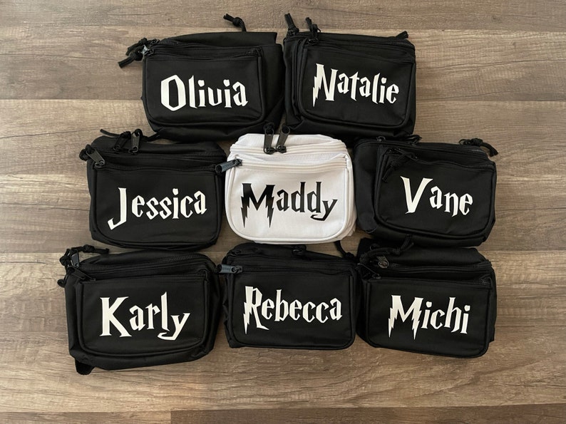 Fanny packs Custom Design Personalizable Waist bags for women, men, kids. Customizable, cute, modern, birthday, bachelorette, holiday gift image 9