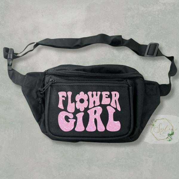 Retro Flower Girl Fanny Pack, Vintage Floral Waist Bag, Ideal for Spring Outings, Nostalgic Accessory