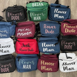 Flower Bro Fanny Pack Personalized Bum Bag Custom Fanny Pack Funny Wedding Wedding Trends image 8