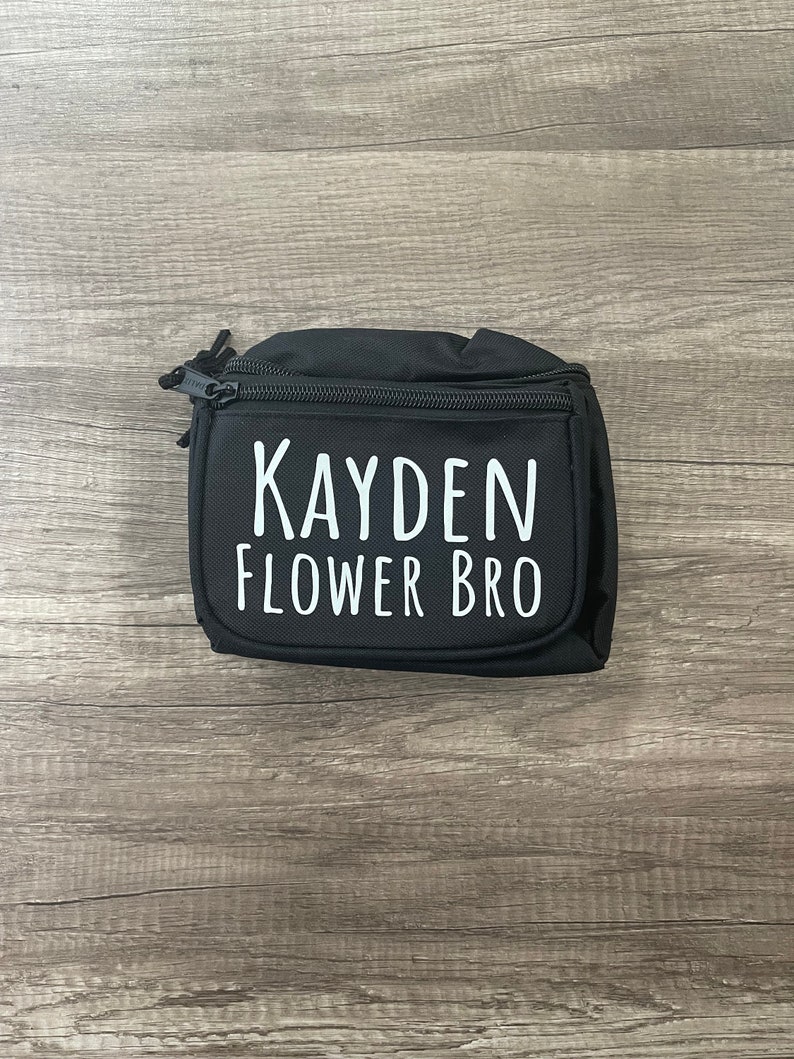 Flower Bro Fanny Pack Personalized Bum Bag Custom Fanny Pack Funny Wedding Wedding Trends image 2