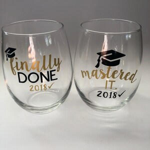 Graduation Wine Glass or Mug, Now Hotter by One degree Perfect gift for a new graduate Last minute Grad party. Class of 2018 image 6