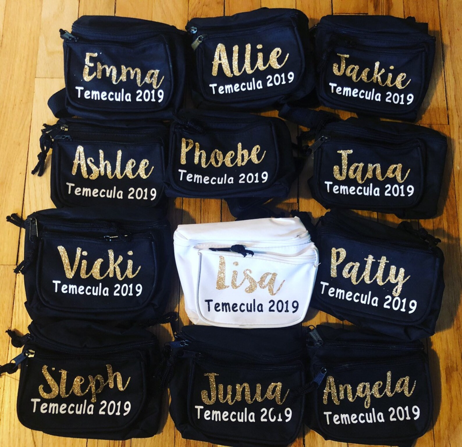 Custom Fanny Packs Individual Names Bachelorette Party Etsy