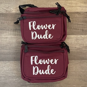 Flower Dude Bauchtasche | Personalisierte Bauchtasche | Benutzerdefinierte Bauchtasche | Lustige Hochzeit | Hochzeitstrends