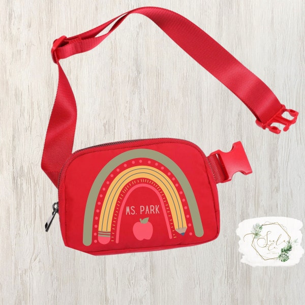 Preschool Teacher Belt Bag, Ideal Christmas Gift for Teachers, Educator Fanny Pack