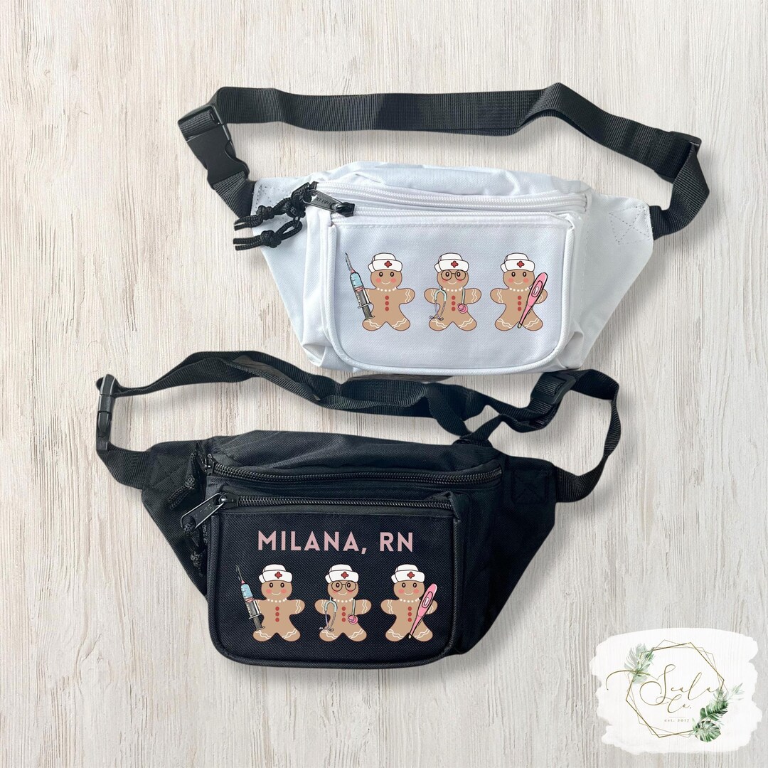 Christmas Nurse Fanny Pack, Holiday Medical Waist Bag, Perfect for