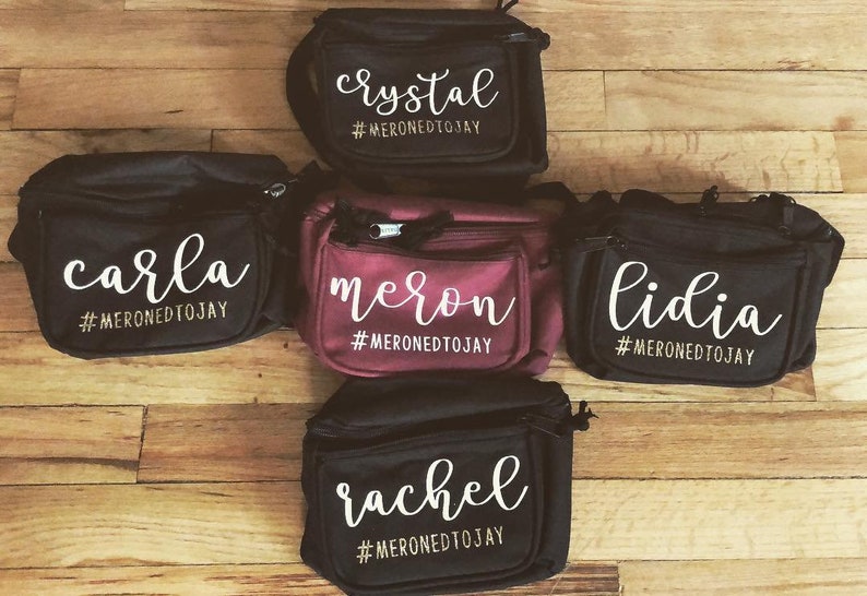 Custom Fanny Packs Individual Names Bachelorette Party Etsy