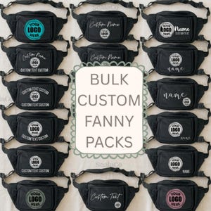 Heuptasjes met logo Bulk op maat gemaakte zakelijke teamgeschenken Gepersonaliseerde heuptas voor evenementenpersoneel, reisgroepen en merkgebruik door bedrijven
