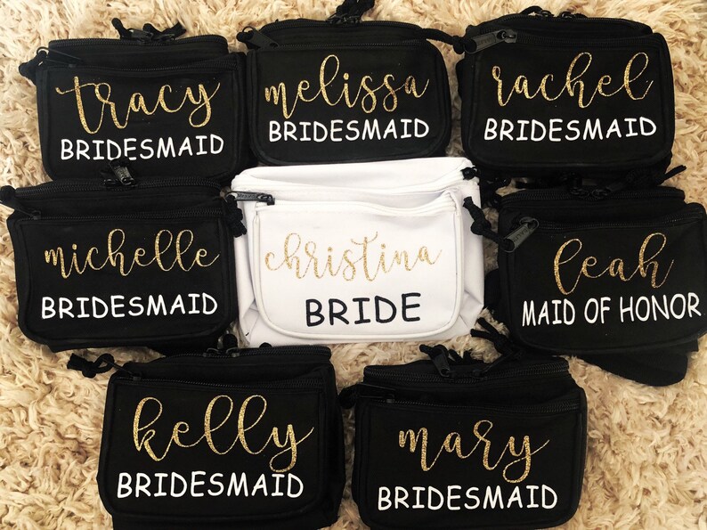 Custom Fanny Packs Individual Names Bachelorette Party Etsy