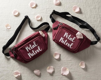 Flower Girl Bag Wedding Accessory Bridal Party Petal Patrol Pack Personalized Pouch Waist Belt Fanny Custom Gift Ceremony Essential Basket