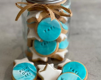 Say it with Biscuits - Congratulations/ Celebration Jar of Biscuits