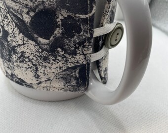Mug hugger, mug cosy, cup cosy, cup sleeve, mug sleeve, coffee cup cosy. Secret Santa gift, stocking filler.