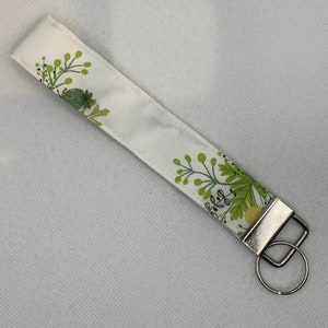 Fabric Wristlet key fob, Key fob keychain, Wrist lanyard, Printed key fob, fabric key ring,
