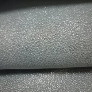 Couro cinza prateado, couro de carneiro macio, ótimo para carteiras, fabricantes de bolsas, 3 oz