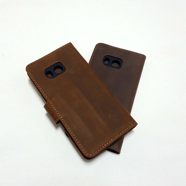 Htc U 11 Phone case Ultra Premium Leather Walletcase Crazy Leather Oil Tanned Card Holder for HTC U 11 Gift for girlfriend for boyfriend