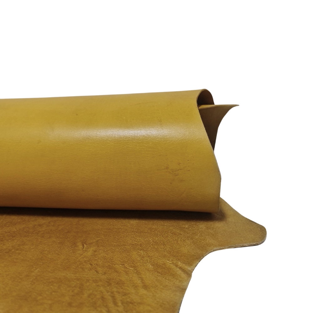 Full Grain Vegtanned Leather Piece Cowhide Leather Crafts DIY Etsy