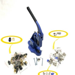 All in One! Hand Press Machine + 36 Dies Professional Kit - Rivet Dies Grommet Dies Punch Hole Dies Eyelets Dies - Leather Tools