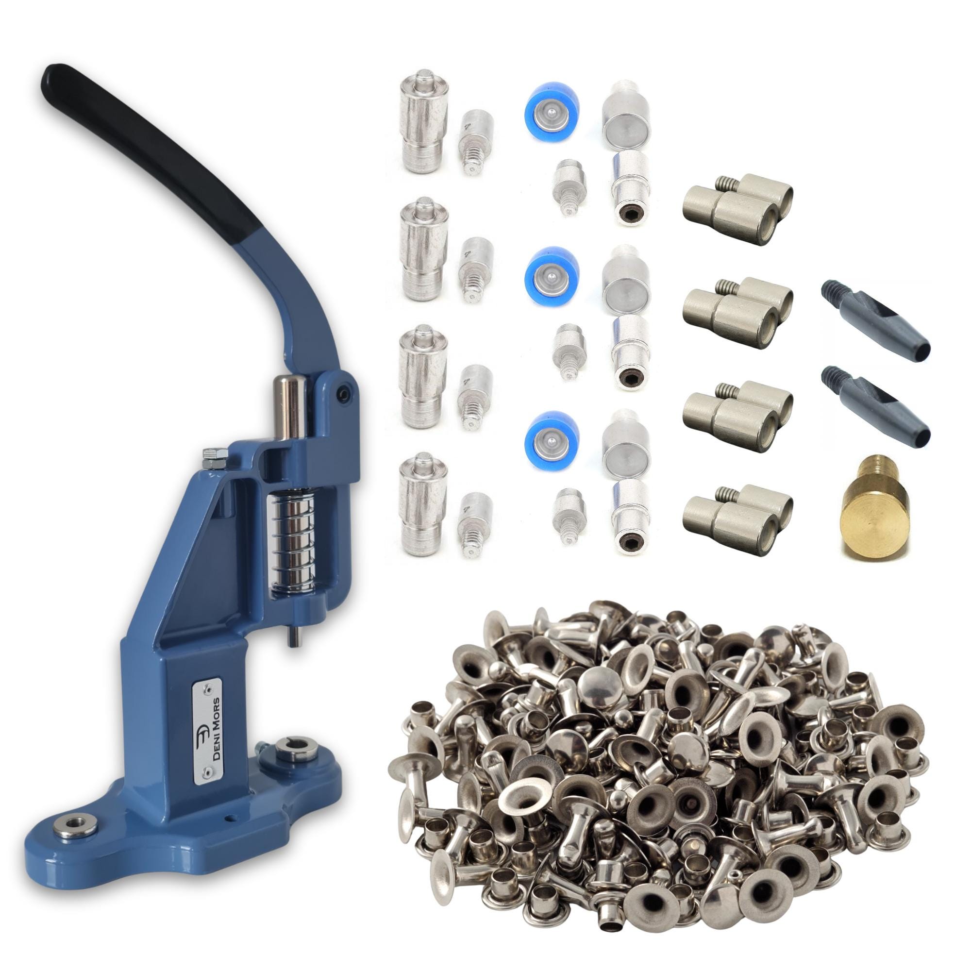 Hand Press Machine With Die Sets – Rivets, Snaps, Grommets, Punch Tools ...