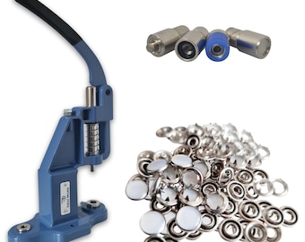 Prong Snap Hand Press Machine & Die Set - Open Ring, Pearl, Solid Snaps