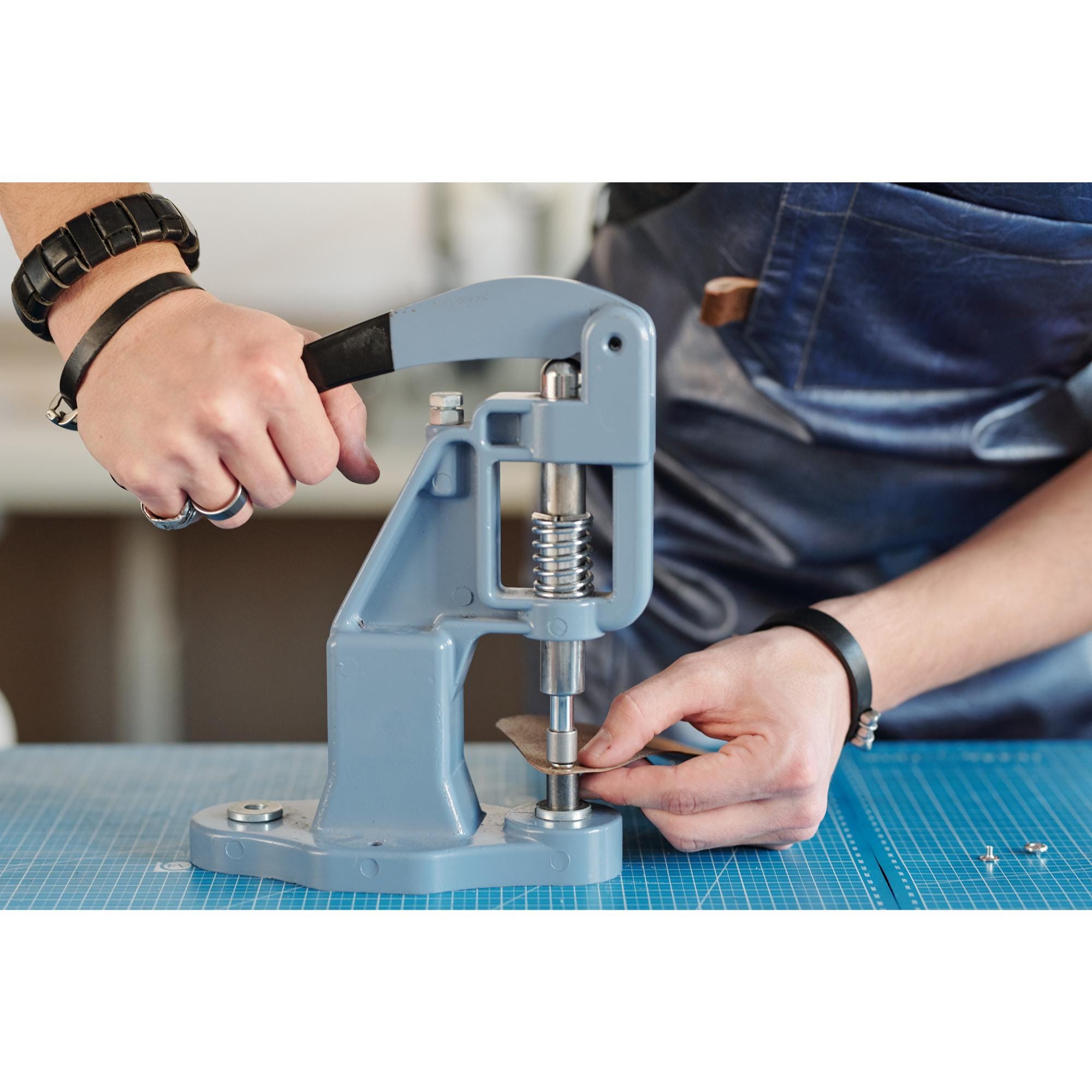Hand Press Machine Set: Rivets, Grommets, Snaps + Hole Punch Dies - Etsy