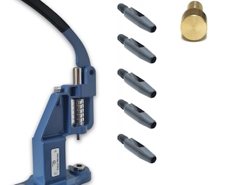 Hand Press Hole Punch Machine Kit | Leather, Fabric, Gasket Tool