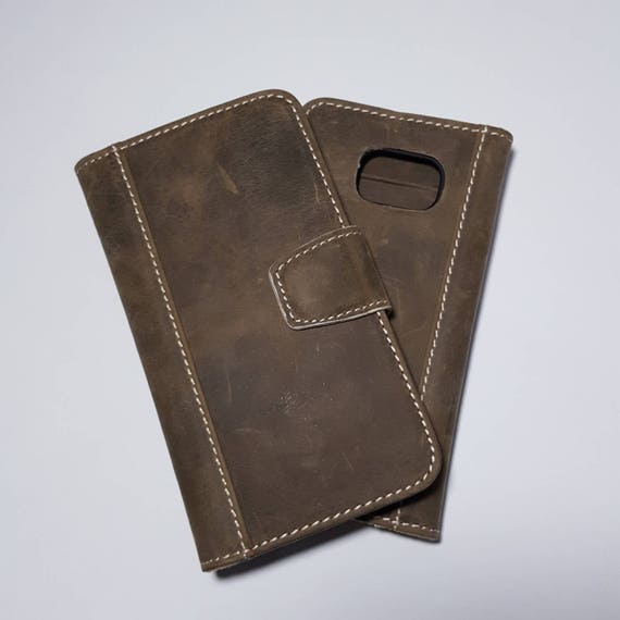 Samsung Galaxy S6 Edge Cell Phonecase Genuine Leather Image 0