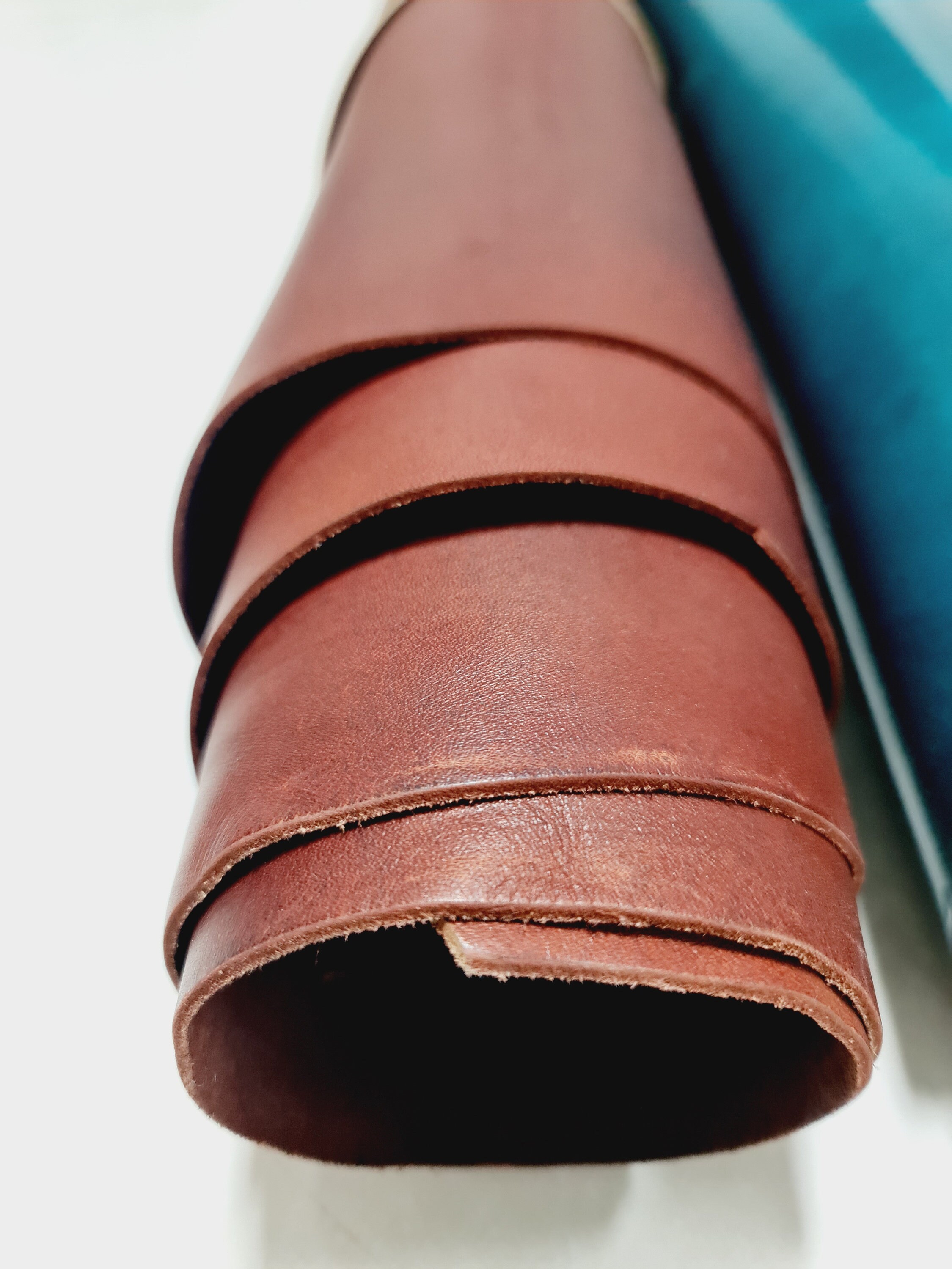 Full Grain Vegtanned Leather Piece Cowhide Leather Crafts DIY Etsy