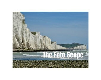 Seven Sisters Cliffs in East Sussex (Digital Downloadable Photo)