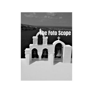 Santorini Church Bells No.2 Black & White (Digital Downloadable Photo)