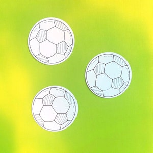 Soccer Ball Paper Cut Outs Set of 25 Soccer Ball Die Cuts - Etsy