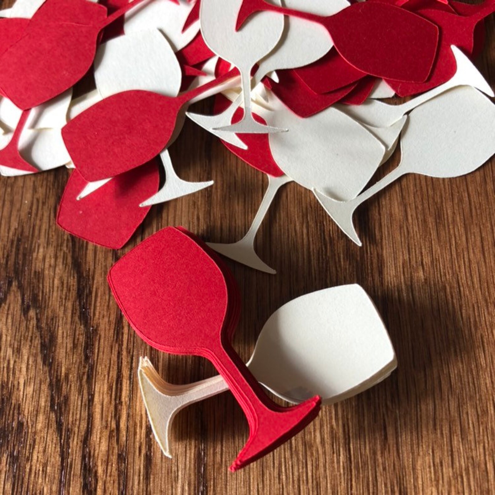 Wine Glass Cut Outs Set of 25 wine Glass Table Confetti Set Etsy