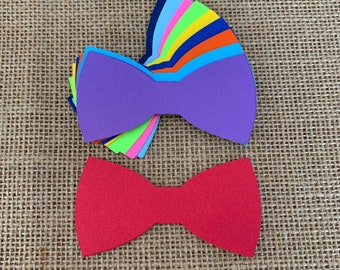 Bow Tie Paper Cut Outs Set of 25 Bow Tie Die Cuts Paper Bow Ties Bow Tie confetti Black Tie Event