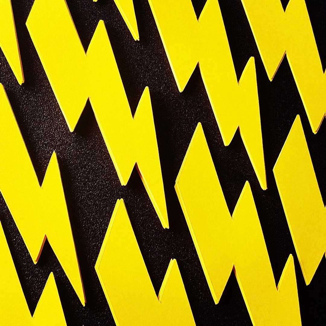 Lightning Bolt Paper Cut Outs Set of 25 Lightning Bolt Die Etsy