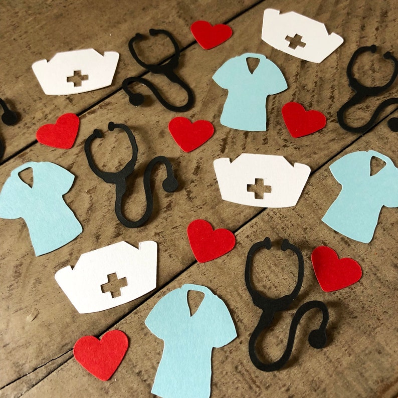 Nurse Themed Confetti Nursing Graduation Confetti Nurse Etsy