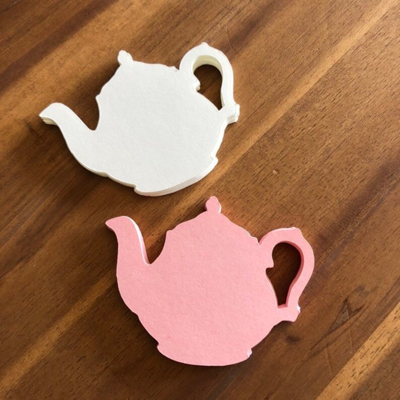 Teacup Paper Cut Outs Set of 25 Paper Teacups Etsy