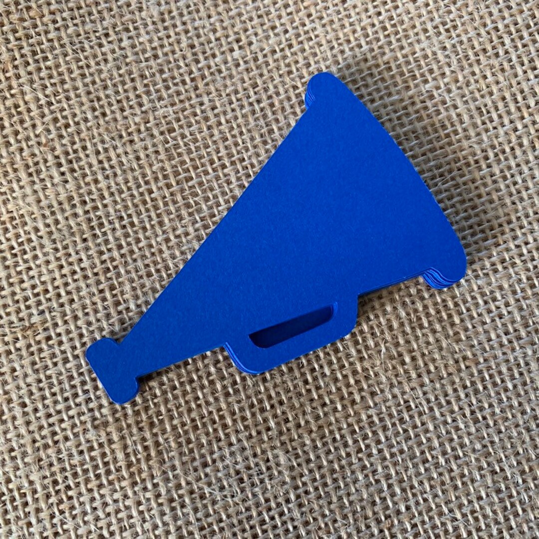 Megaphone Paper Cut Outs Lot de 25 découpes de mégaphone Cheer Etsy