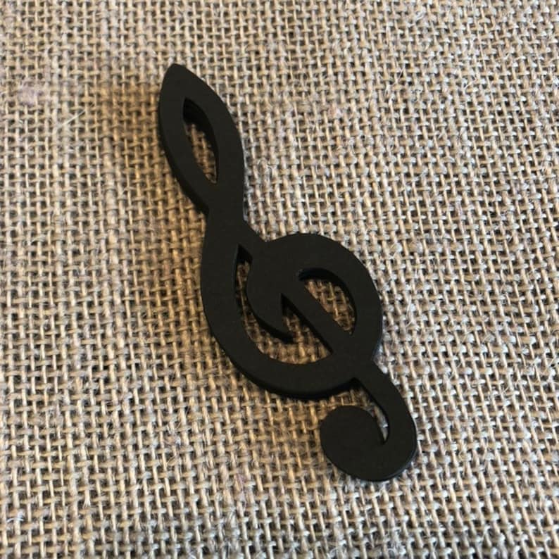 Music Note Confetti ~ Musical Theme Party Decor ~ Music Note Cut outs ~ Music Recital decor ~ Black /& White Music Notes Die Cuts