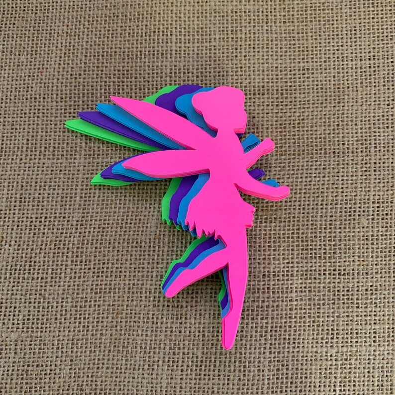 Fairy Paper Cut Outs Set Of 25 Fairy Die Cuts Paper Etsy