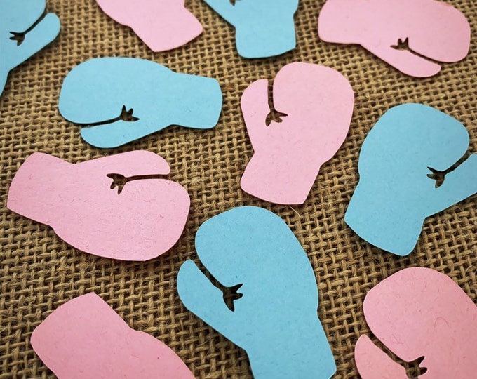 Boxing Glove Confetti Set of 100 Boxing Glove Cut Outs Boxing Glove Die Cuts Paper Boxing Gloves