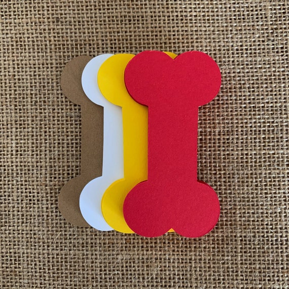 Dog Bone Paper Cut Outs Set of 25 Dog Bone Die Cuts Paper Etsy